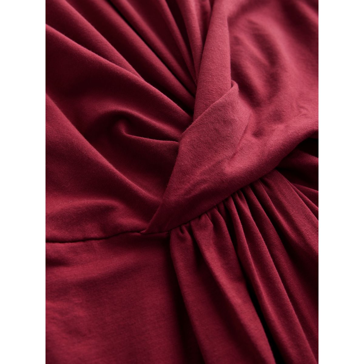 Combi-pantalon en jersey à taille torsadée rouge bordeaux, NEXT