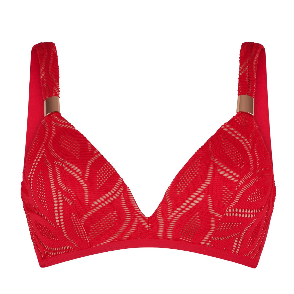Haut de maillot de bain triangle rouge, LINGADORE