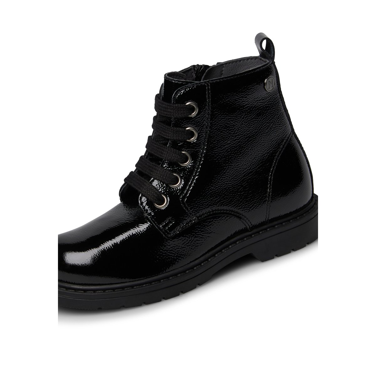 Bottines en verni BARNETT 2 noir, NATURINO