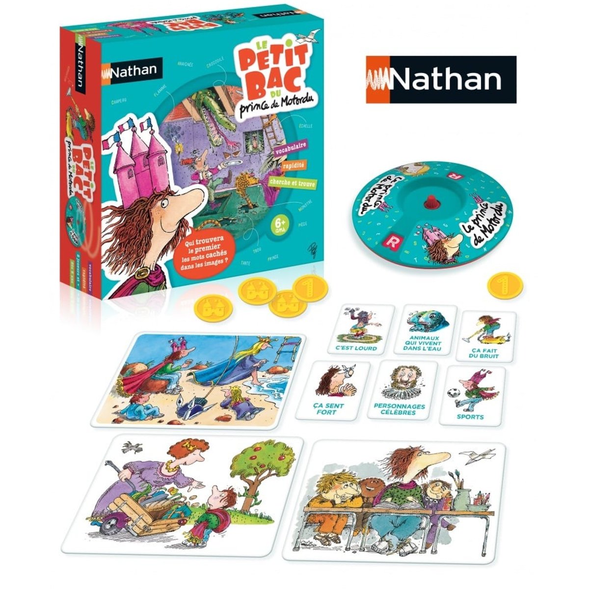 Le Petit Bac Du Prince De Motordu - Nathan couleur unique, NATHAN