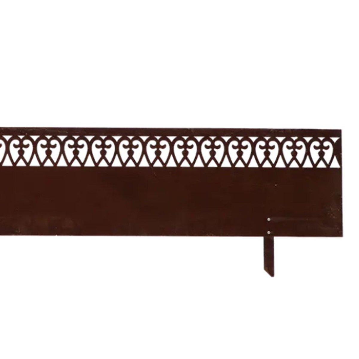 Bordure jardin acier motif Volute 105x35cm couleur unique, ESSCHERT DESIGN