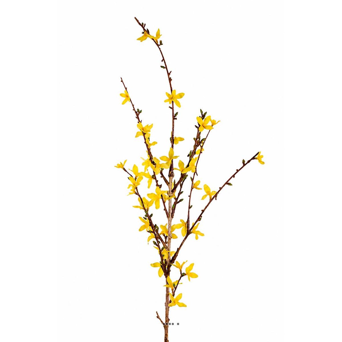 Branche de Forsythia artificiel Jaune H 88 cm jaune, ARTIFICIELLES