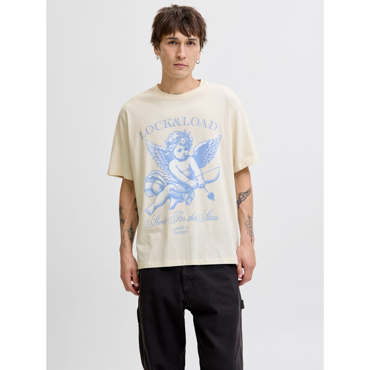 T-Shirt antique white, JACK & JONES
