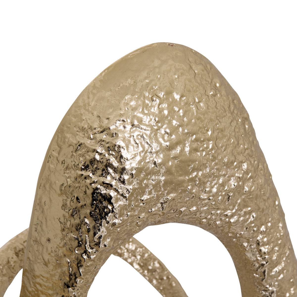 Objet déco 21x12,5x34,5cm marbre et aluminium DANA dore, ATMOSPHERA