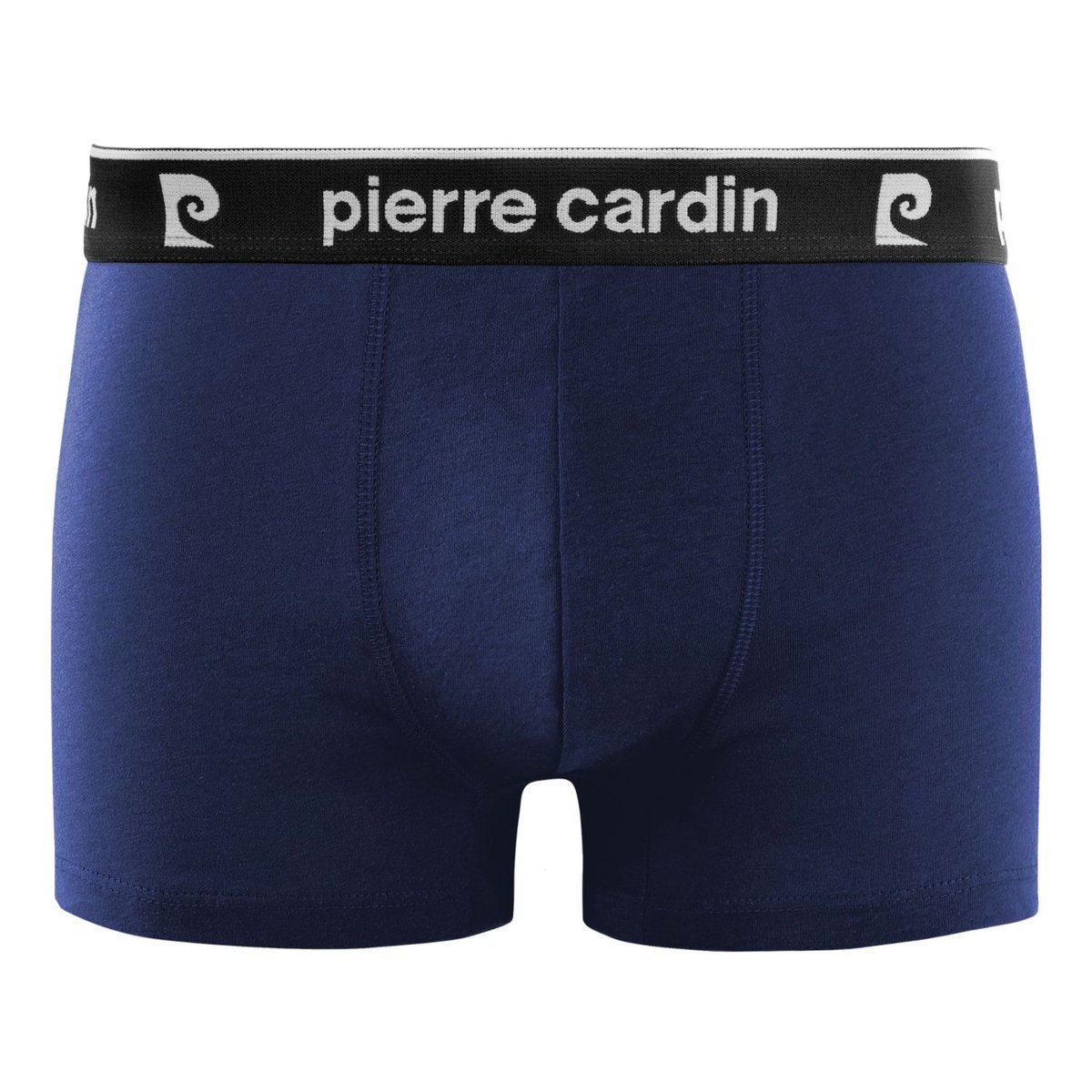 Lot De 4 Boxers Coton Basic gris/bleu/noir/blanc, PIERRE CARDIN