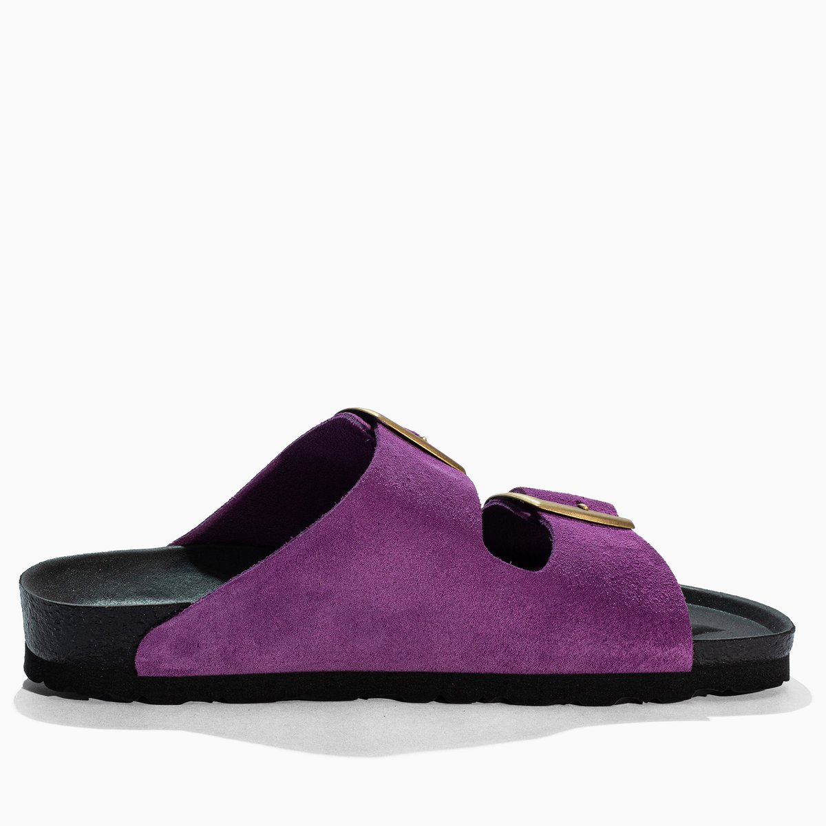 Sandales en cuir suedé ALICANTE violet, BAYTON
