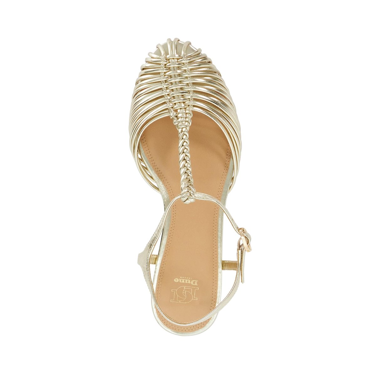 Ballerines à fleur fantaisie - MILBERRY gold-synthetic, DUNE LONDON