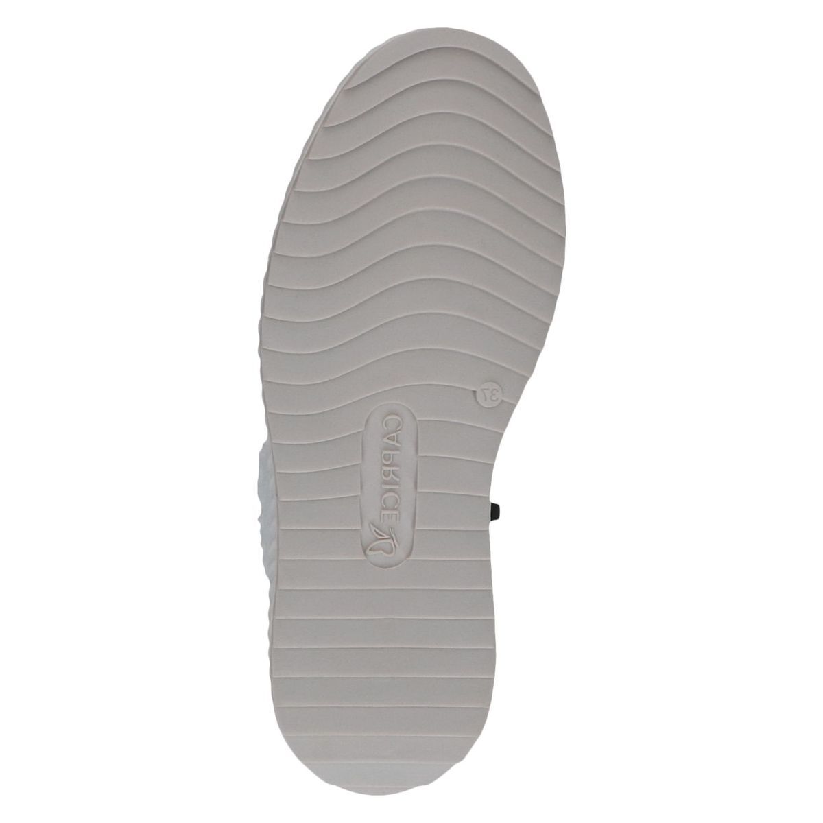 Bottine en cuir blanc or clair, CAPRICE
