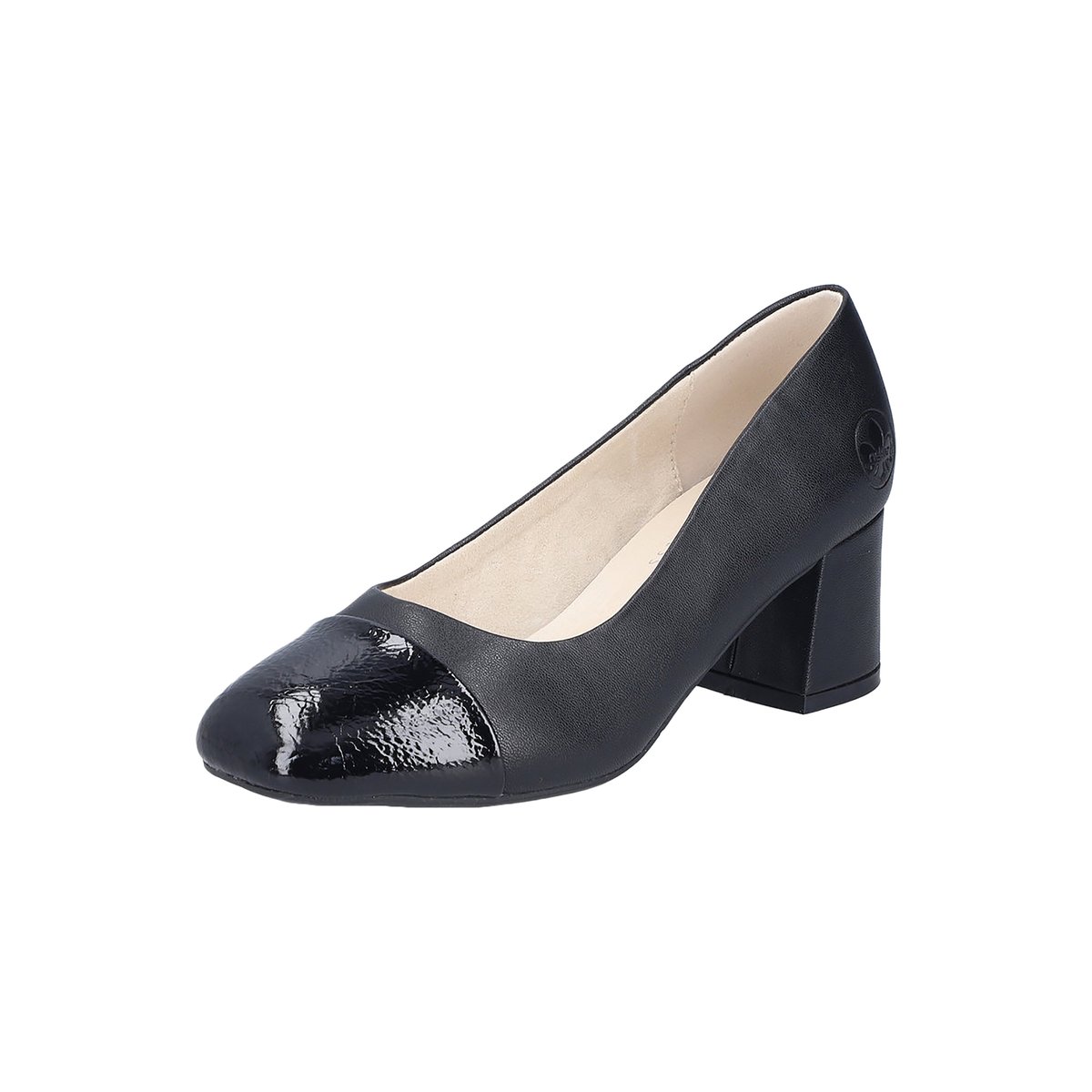 Ballerine Talon à Enfiler Estonia noir, RIEKER