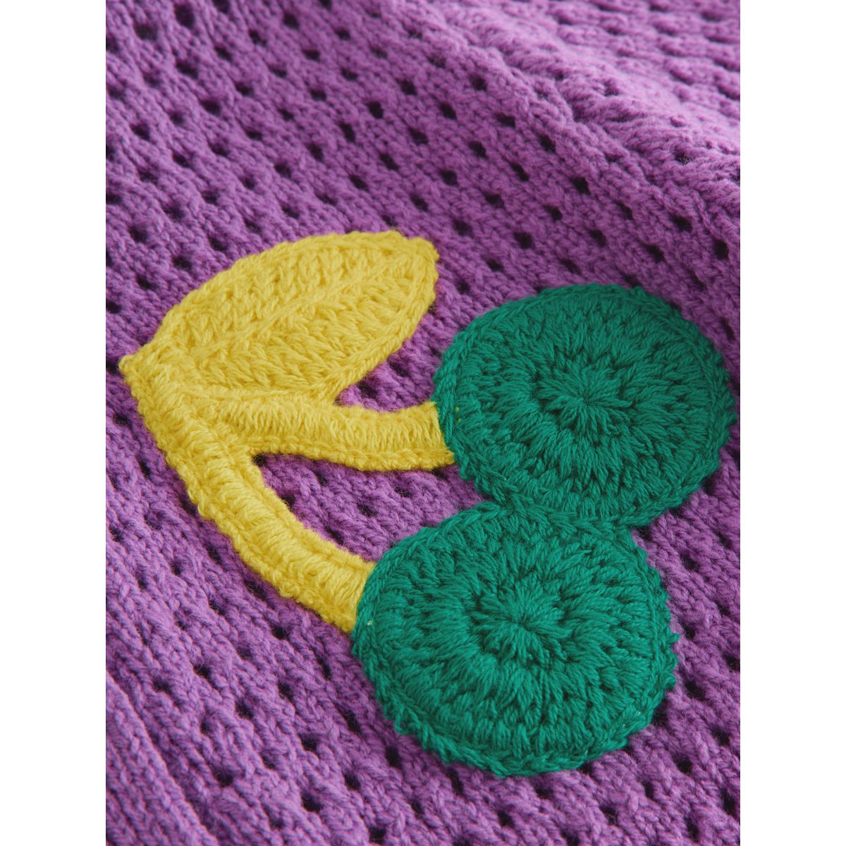 Cardigan au crochet à motif cerises violet, NEXT