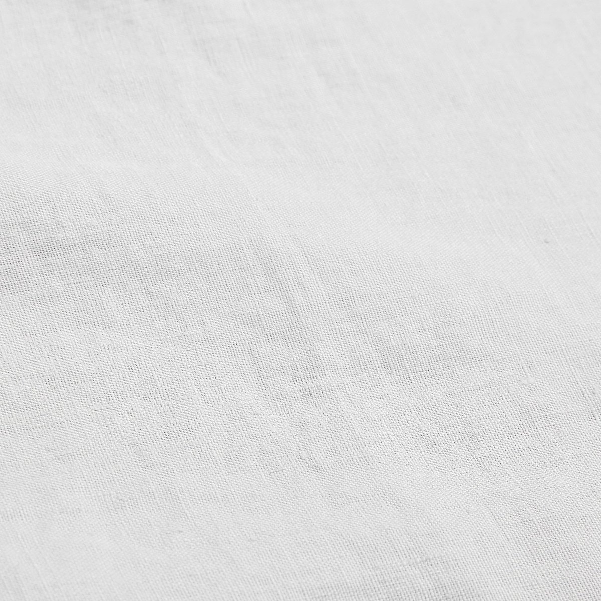 Housse de couette lin BRUNEL blanc, HABITAT
