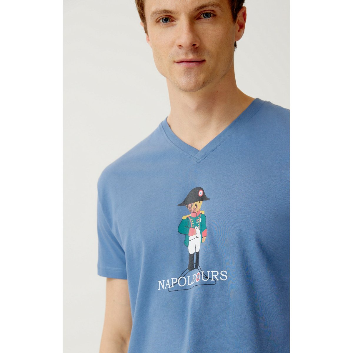 Pyjashort en coton, Napoléours bleu, ARTHUR