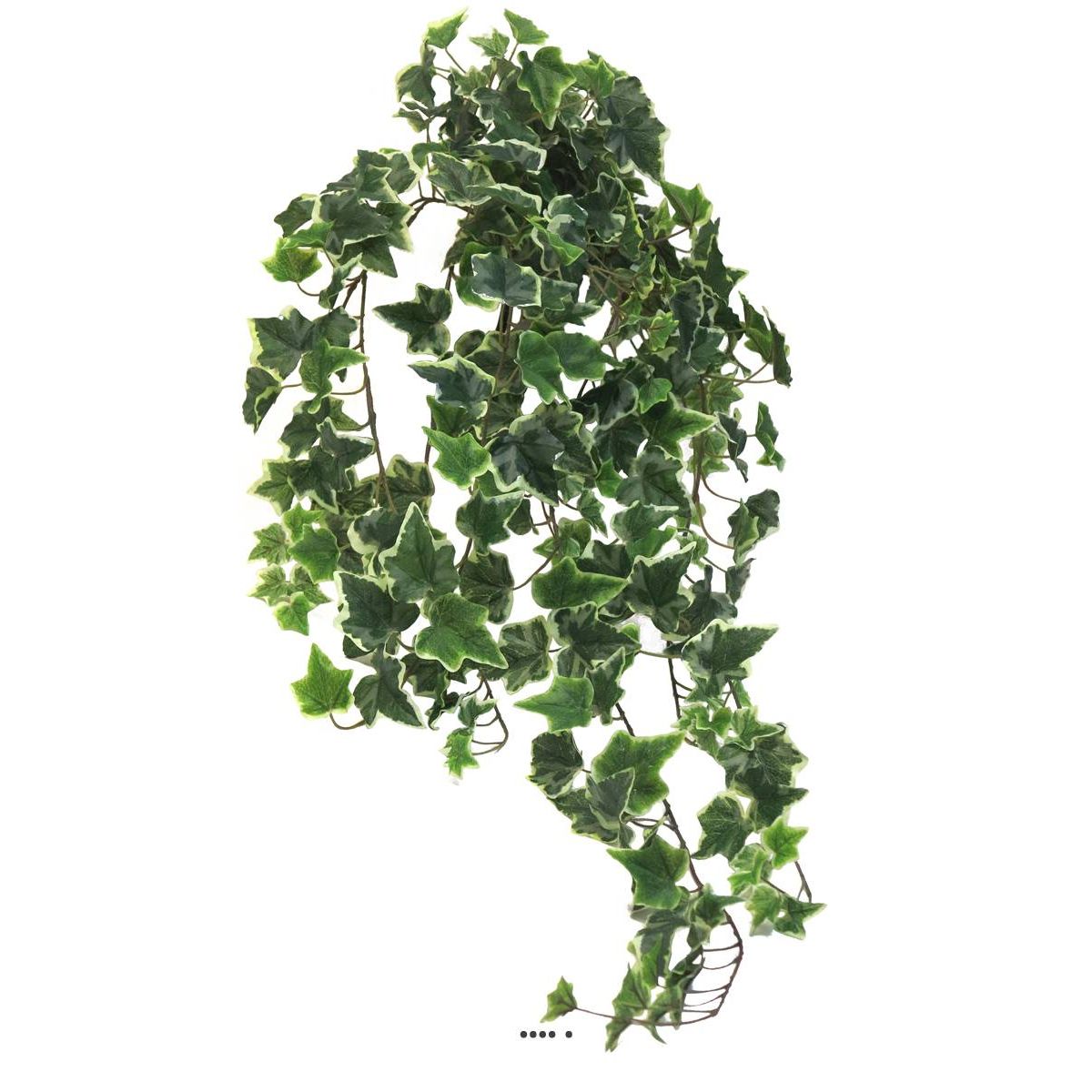 Lierre artificiel en chute 259 feuilles L 100 blanc-vert, ARTIFICIELLES