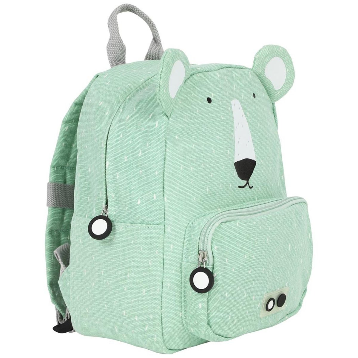 Sac à dos enfant vert d'eau, blanc, noir, TRIXIE