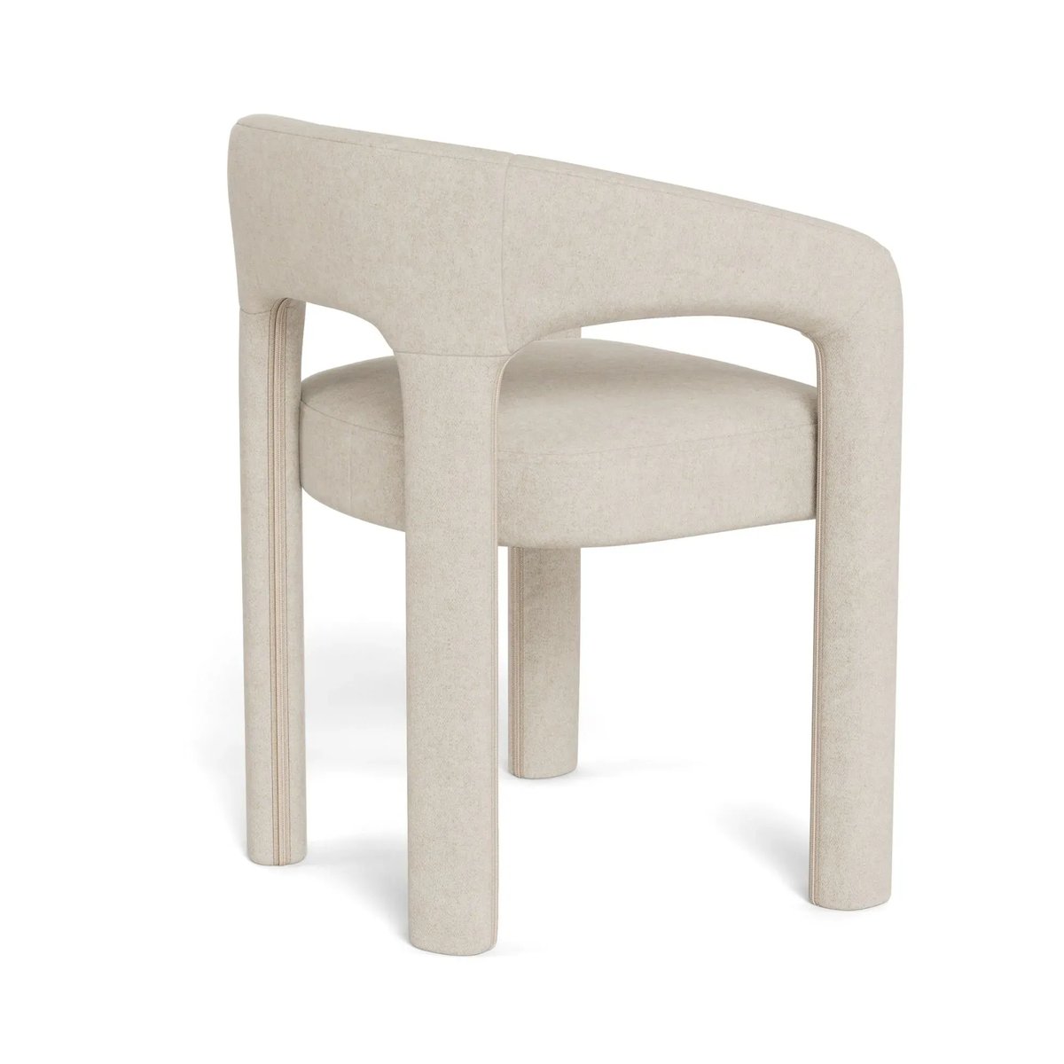 Fauteuil de salle à manger à accoudoirs en tissu - ARTEMIS beige, HELLIN, DEPUIS 1862