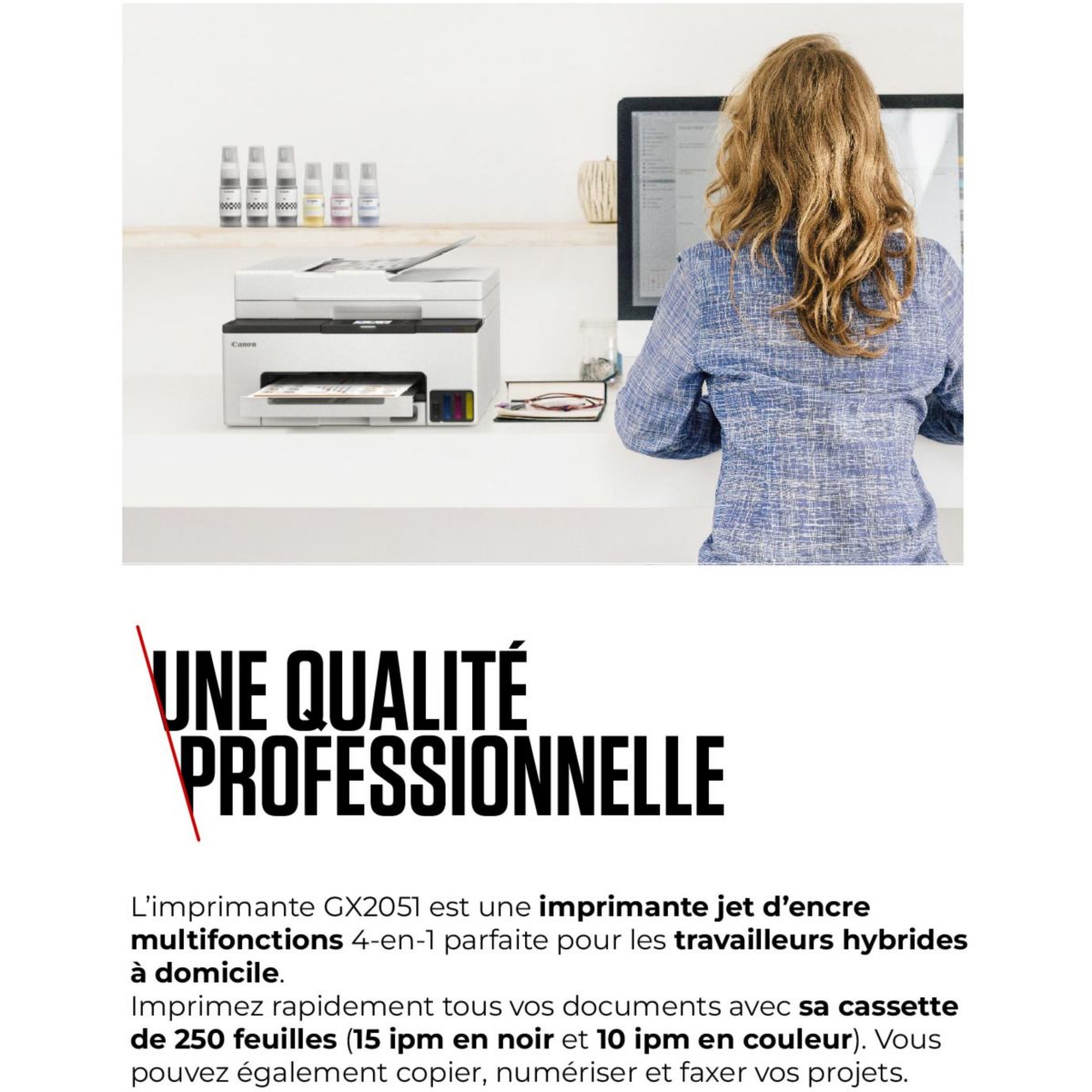Imprimante jet d'encre Maxify GX2051 couleur unique, CANON