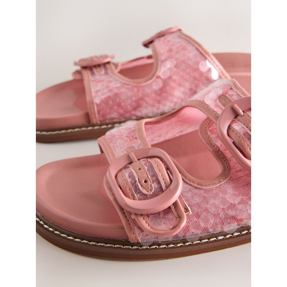 Sandales forever comfort® avec sequins rose, NEXT