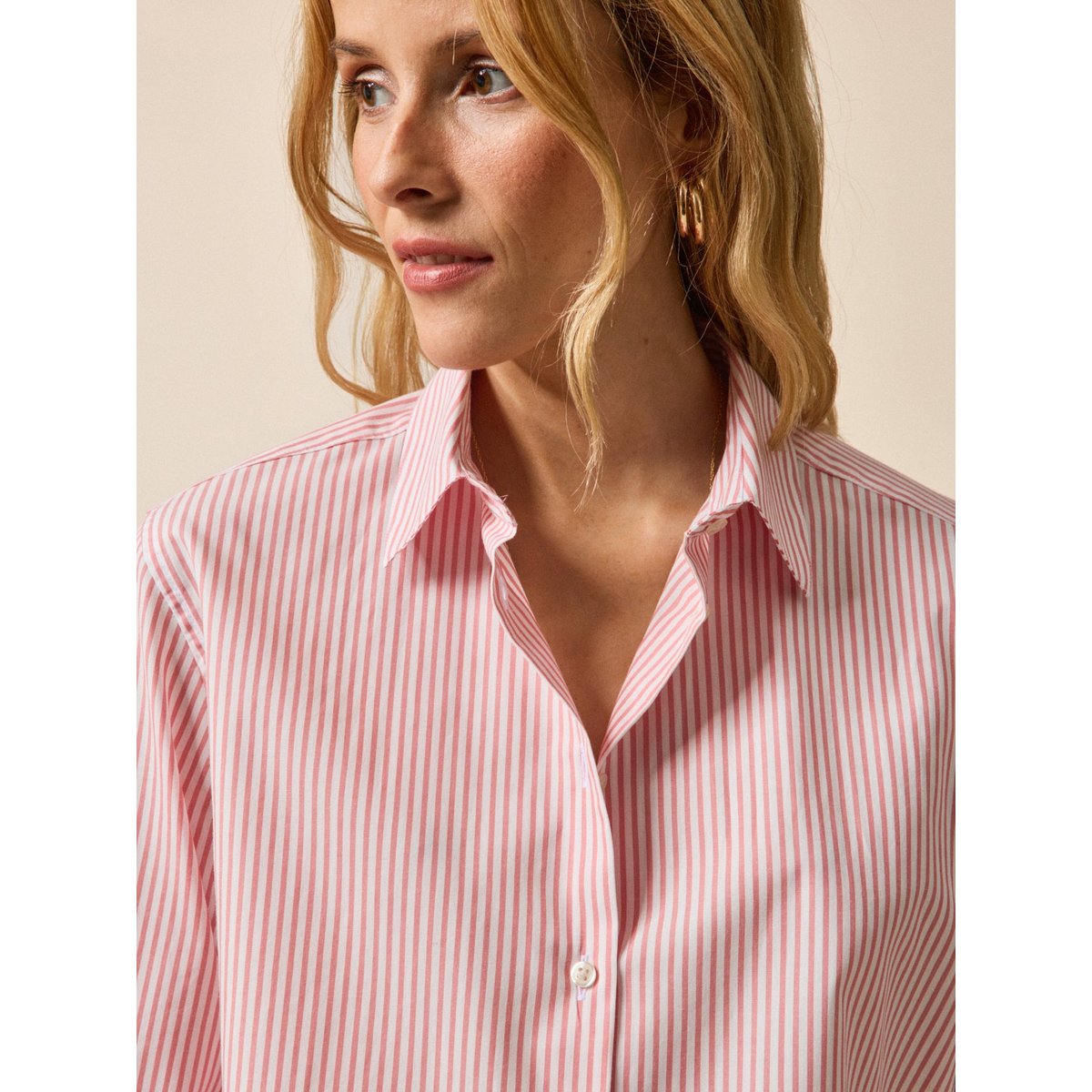 Chemise rayée - Coupe Gaby rayure rose, CYRILLUS