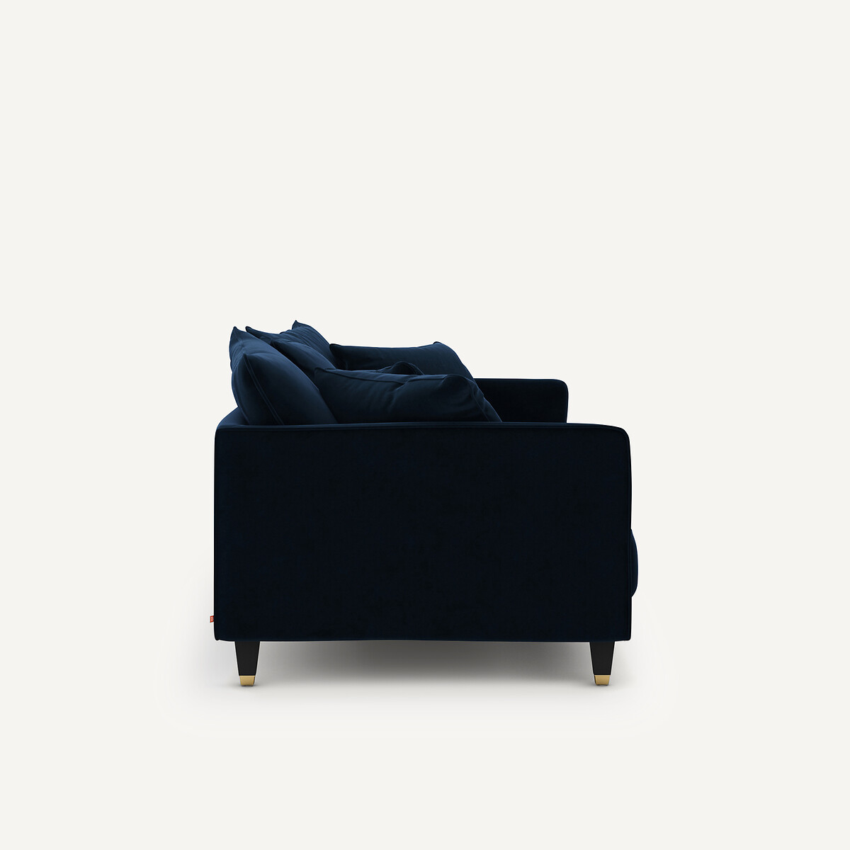 Canapé 3P compact velours, Lazare bleu nuit, AM.PM