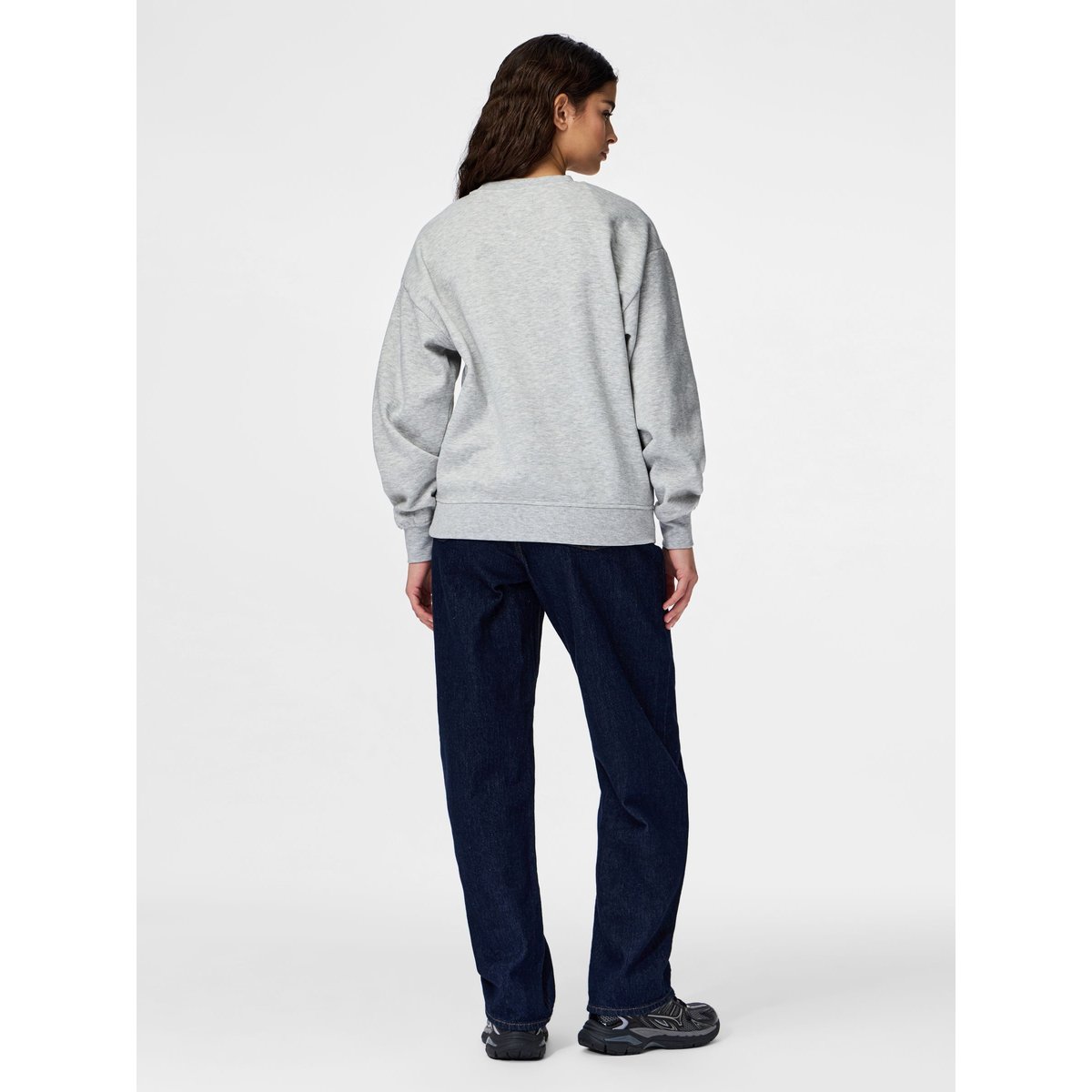 Sweat-Shirt gris - light grey melange, PIECES