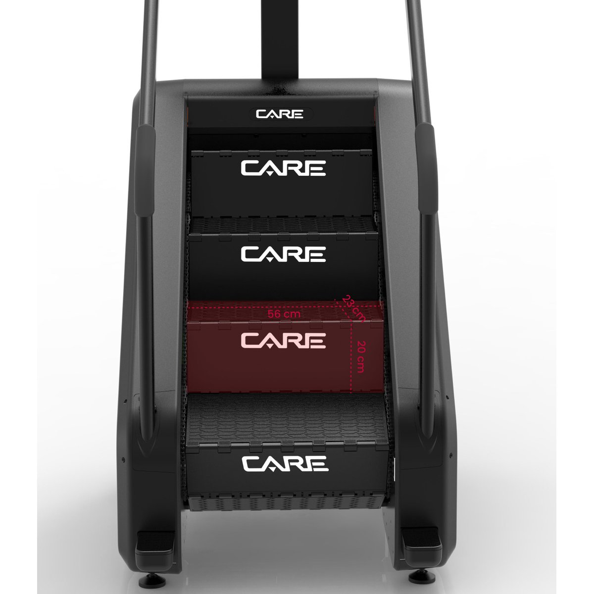 Monte escaliers - CARE - STAIR CLIMBER LED noir, CARE FITNESS