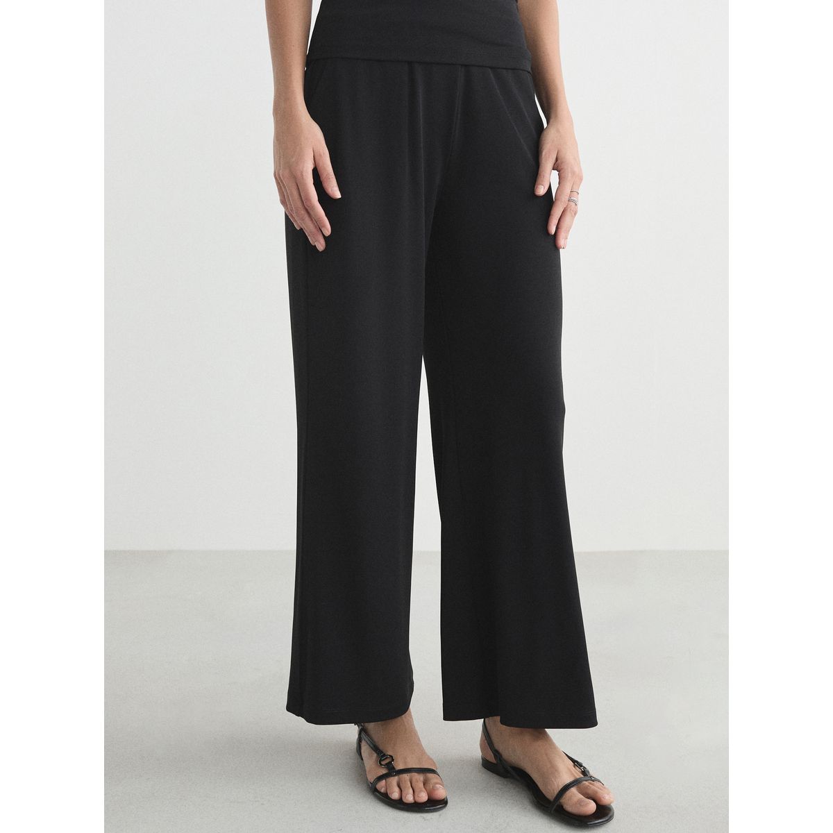 Pantalon large noir, NEXT