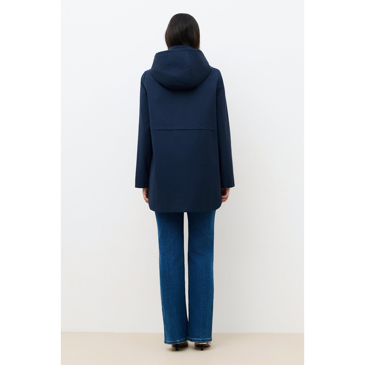 Manteau droit déperlant GHOLLY bleu marine, CAROLL
