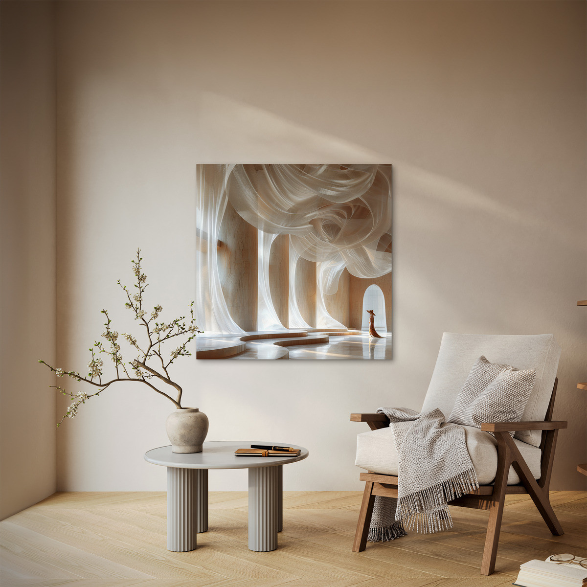 Tableau Sur Toile Palais Des Rêves ABSTRAIT tableaux sur toile-beige, CEANOTHE