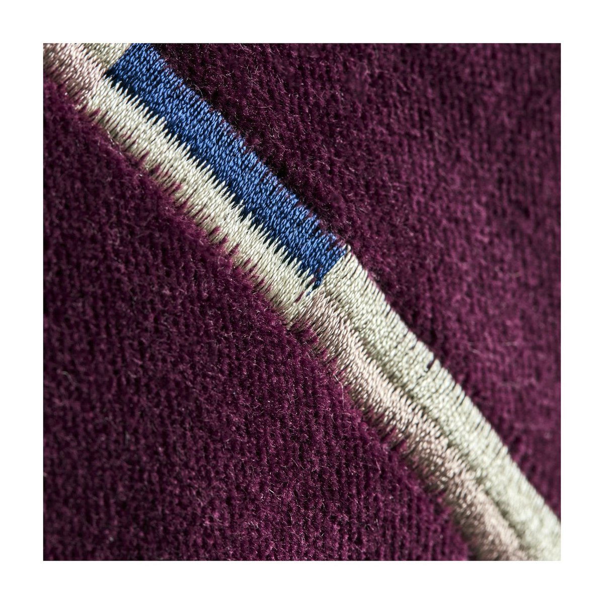 Housse de coussin Nalo bordeaux, bleu, HOUSE DOCTOR