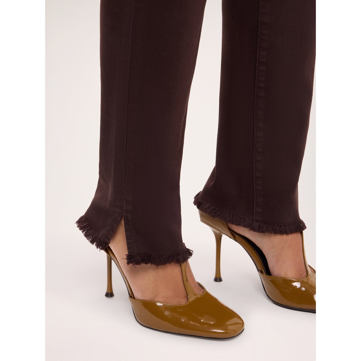 Pantalon Skinny marron, FIORELLA RUBINO