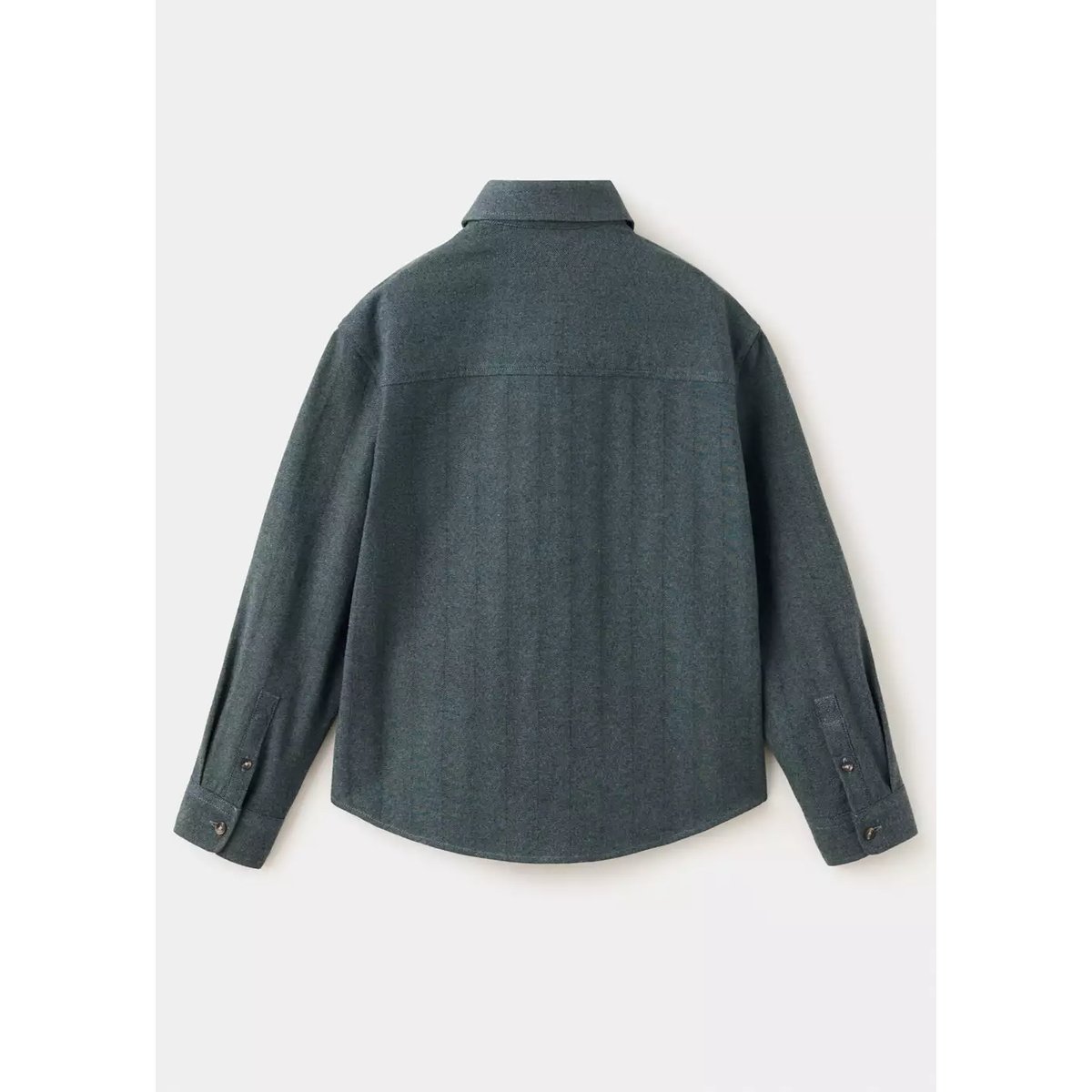 Chemise en flanelle à chevron vert forêt, MANGO KIDS