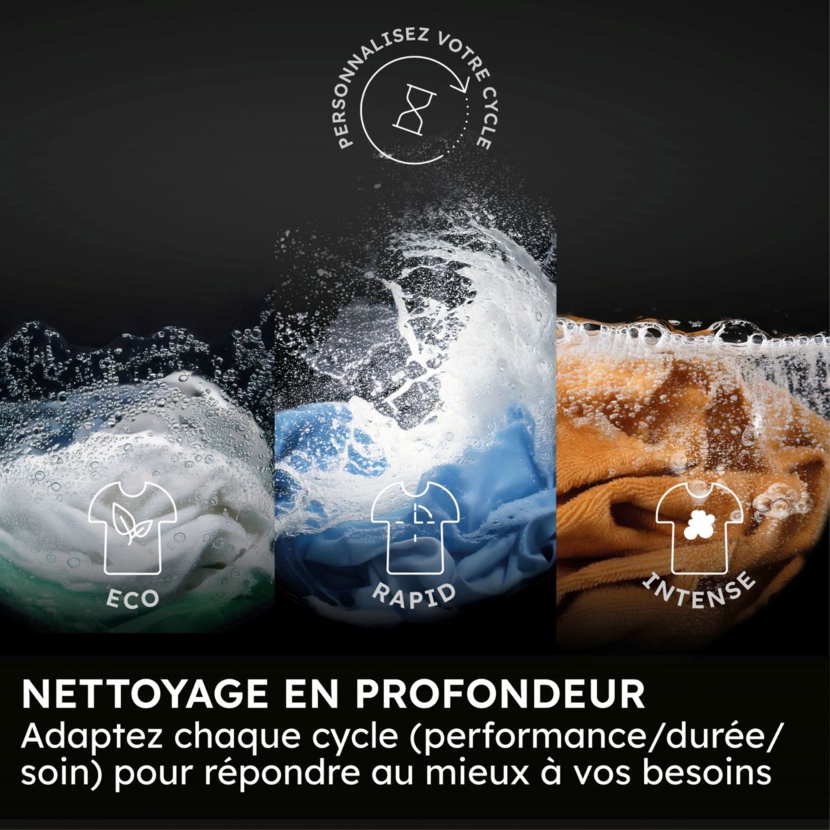 Lave linge hublot HW100-B14367U-FR - 10 kg - 1400 tr/min - Classe A - Moteur induction direct drive - Connecté couleur unique, HAIER