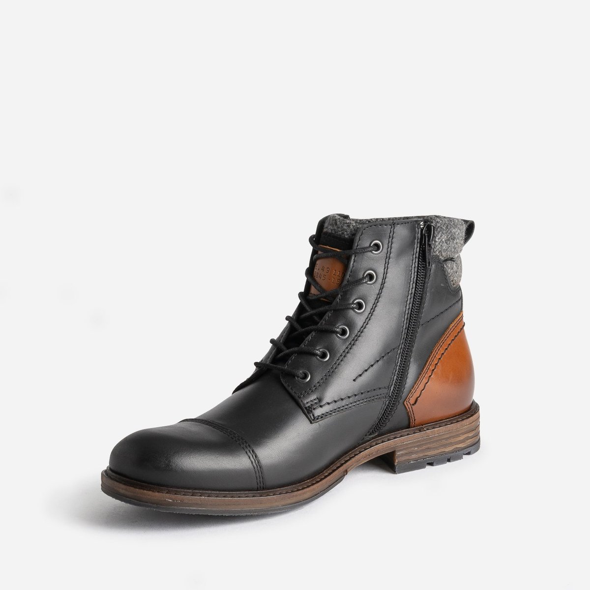 Boots en cuir AMAELO noir, ERAM