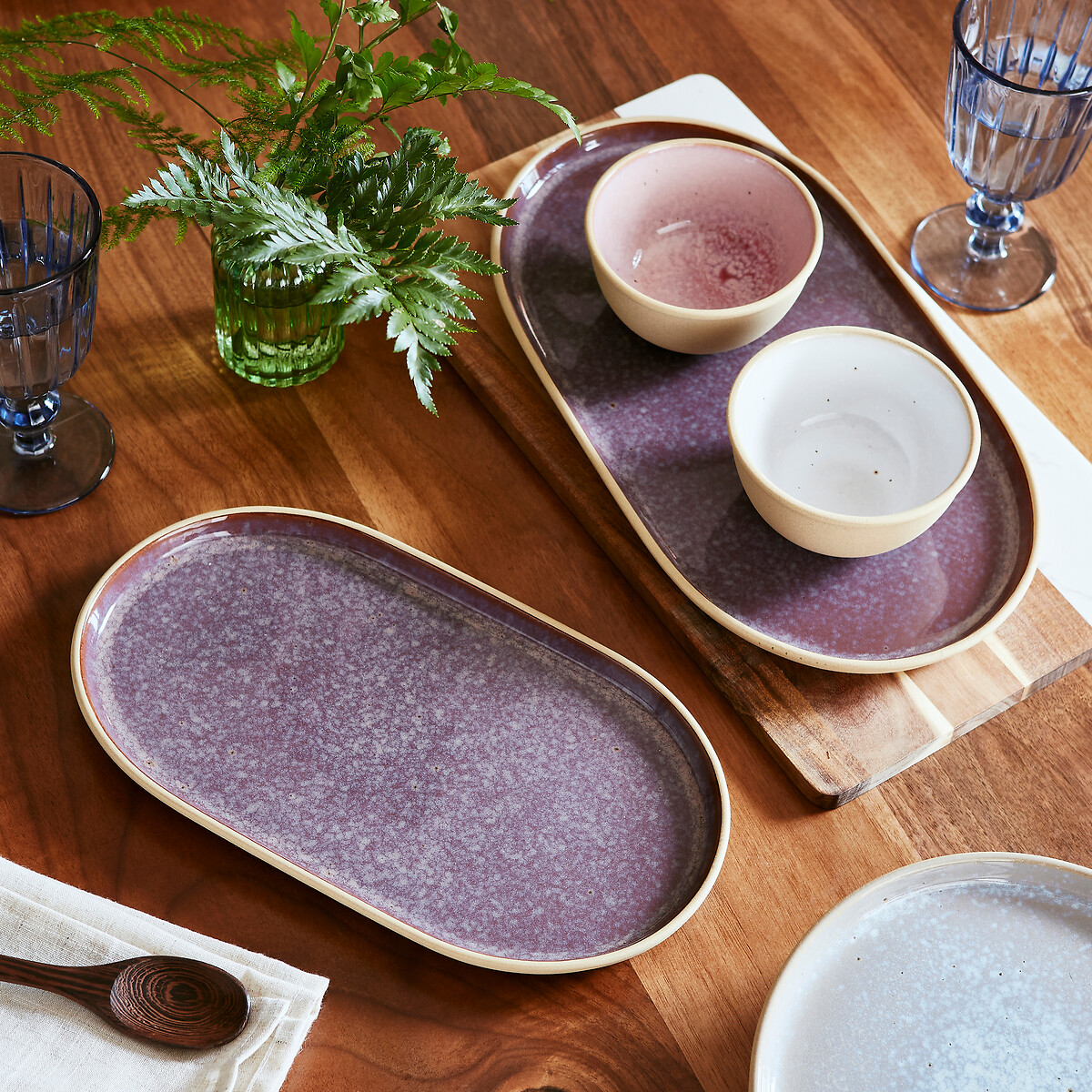 Minerals Medium Oval Platter purple, PORTMEIRION