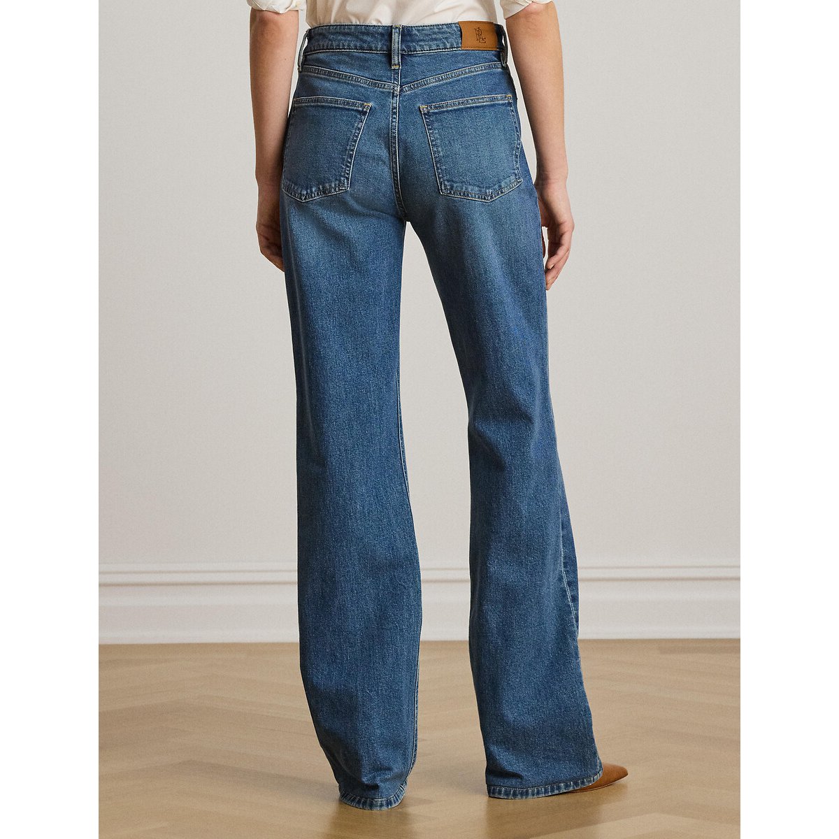 Jeans a gamba larga blu, LAUREN RALPH LAUREN