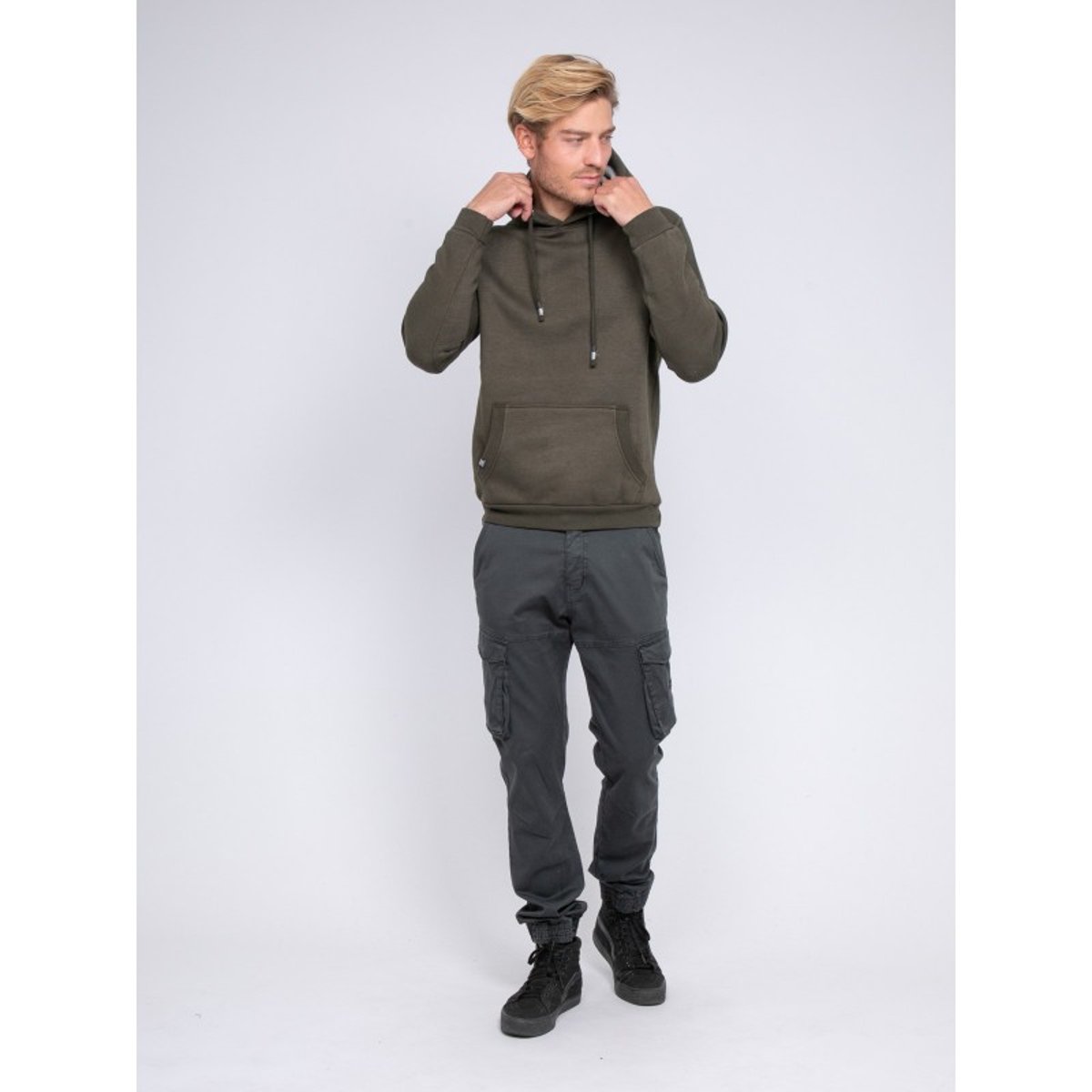 Sweat Capuche Widem kaki, RITCHIE