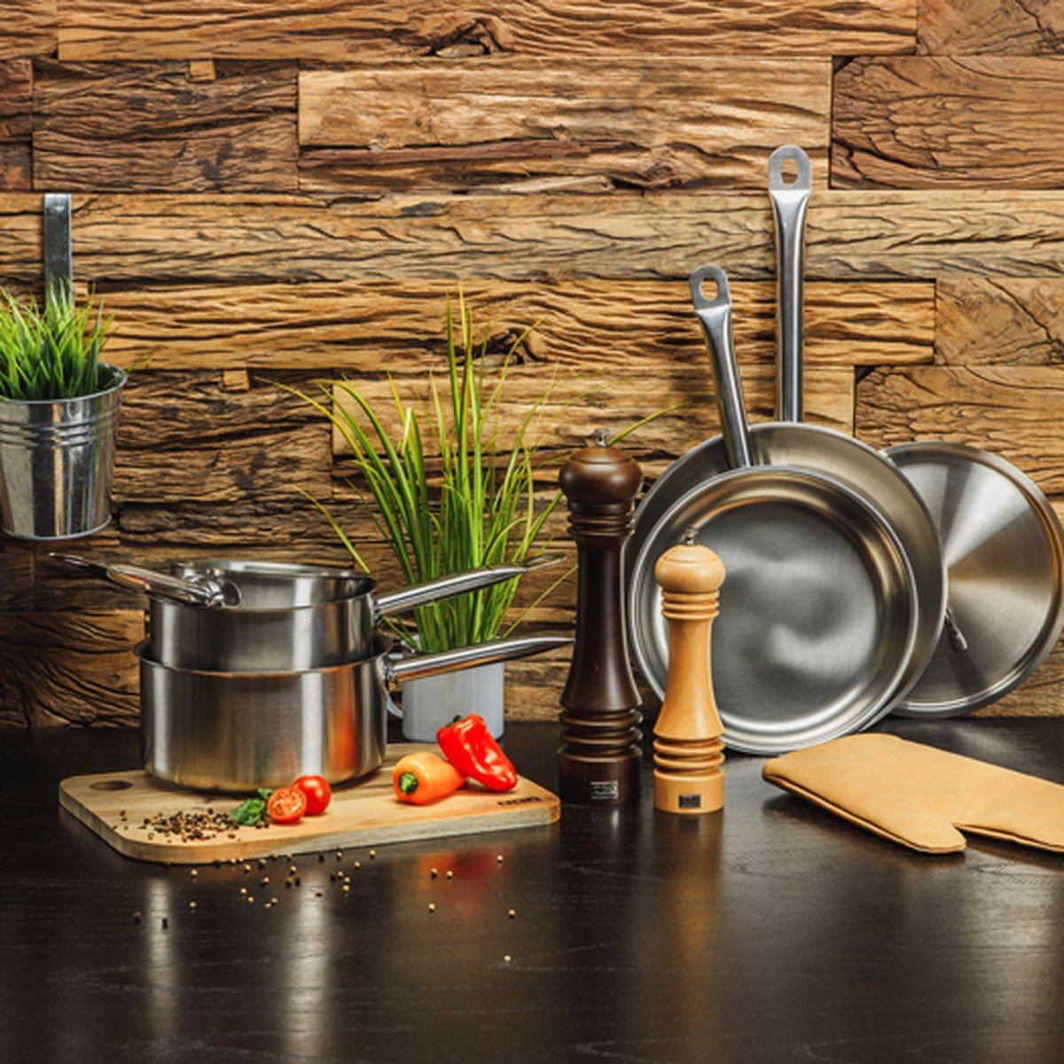 Casserole en acier inoxydable, PROFESSIONNEL inox, MENASTYL