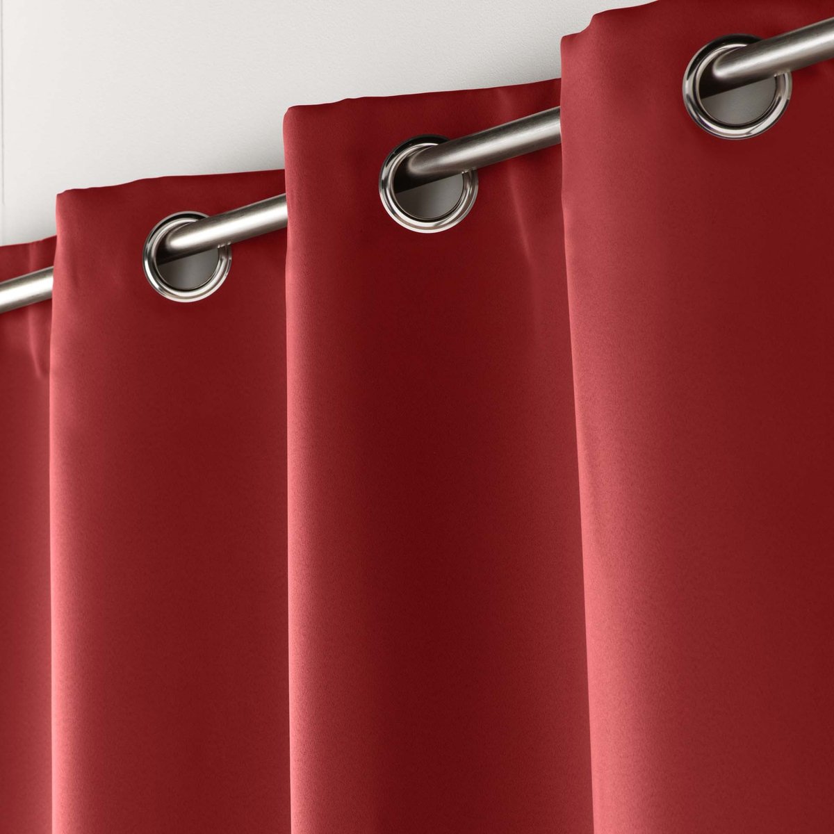 Rideau court obscurcissant 90 % adapté radiateur rouge, DOUCEUR D'INTÉRIEUR