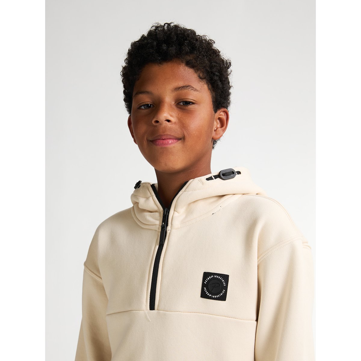 Hoodie zippé redwood jaune raw sand, PETROL INDUSTRIES