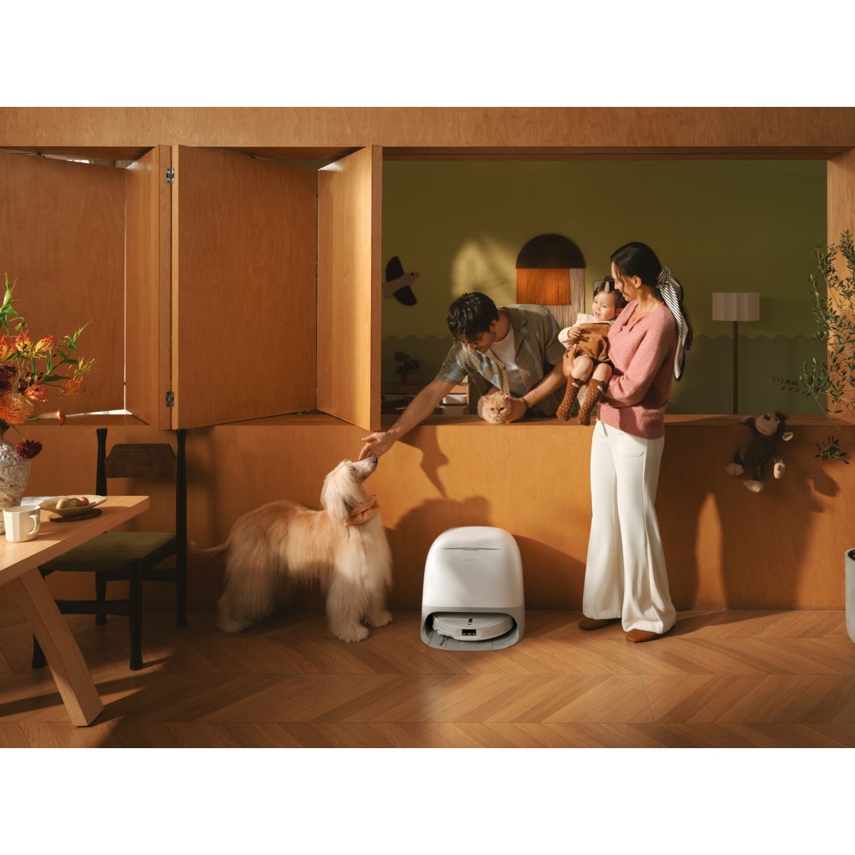 Robot Aspirateur Laveur Qrevo Curv 2 ProX Blanc couleur unique, ROBOROCK