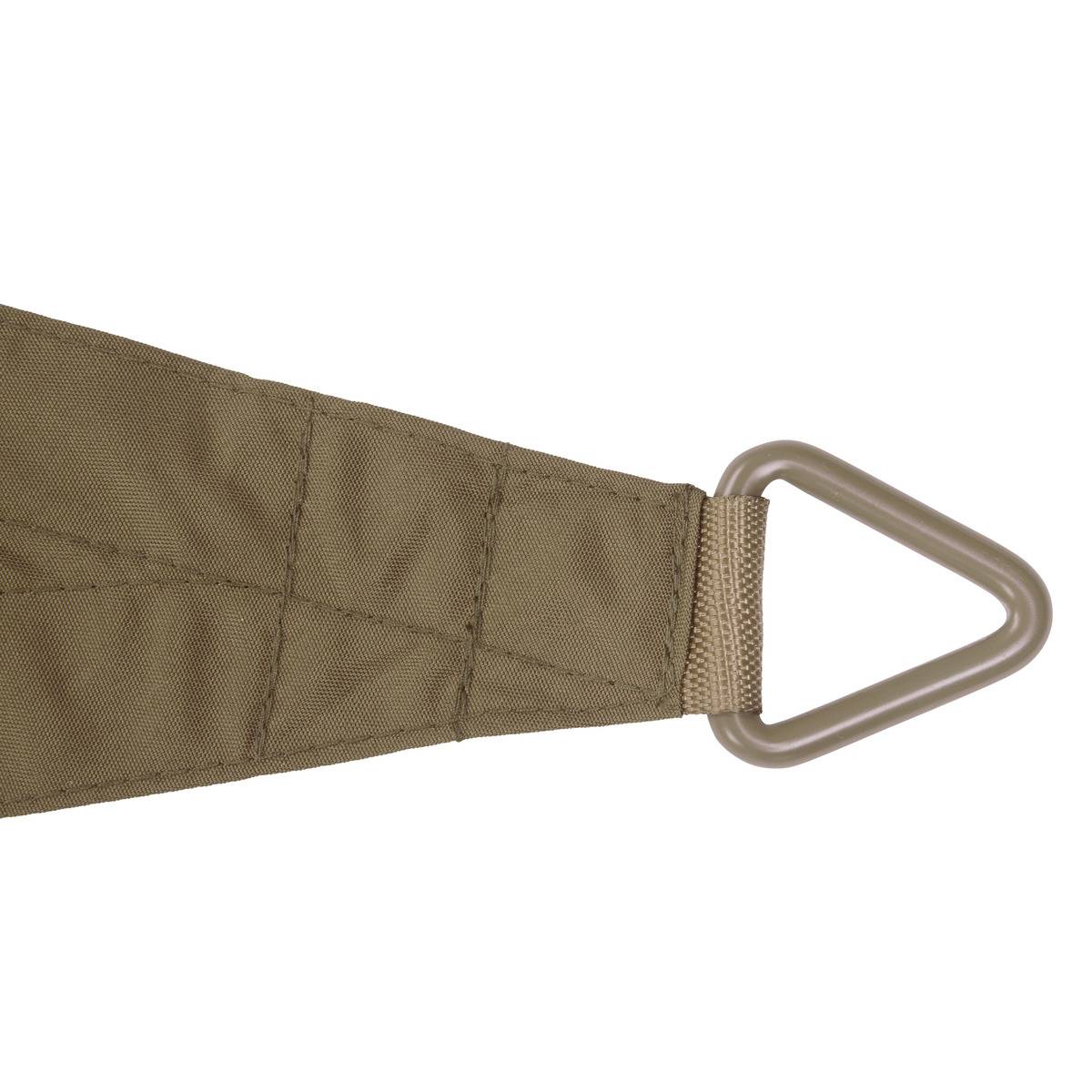 Voile d'ombrage triangulaire 4x4m déperlante ELYORA ble, HESPERIDE