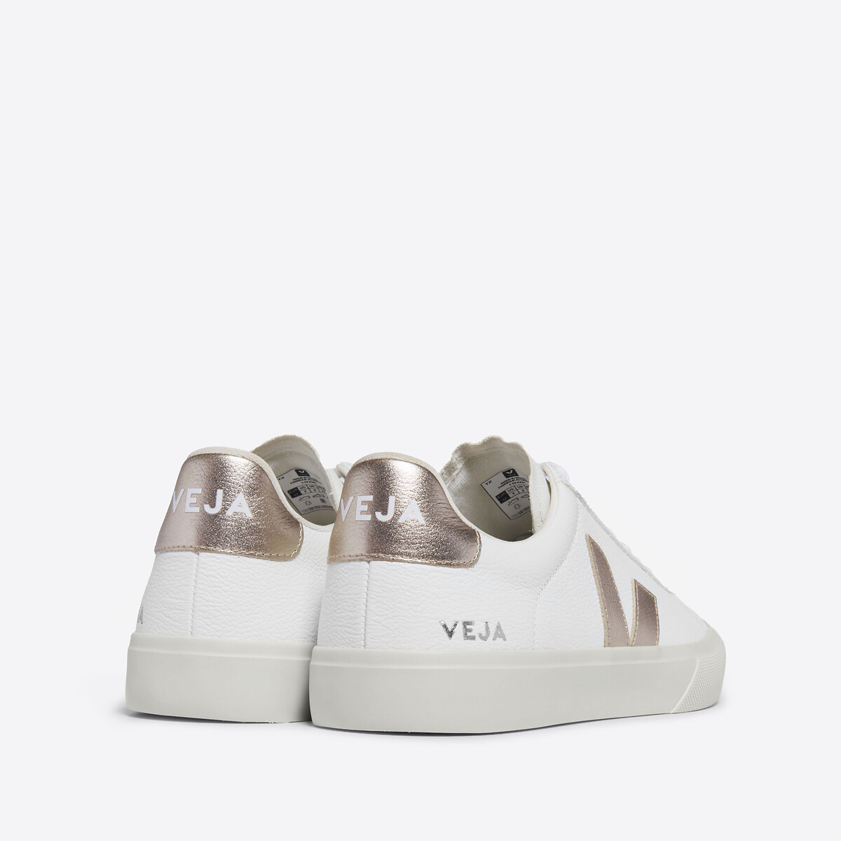 Campo Trainers white/gold-coloured, VEJA