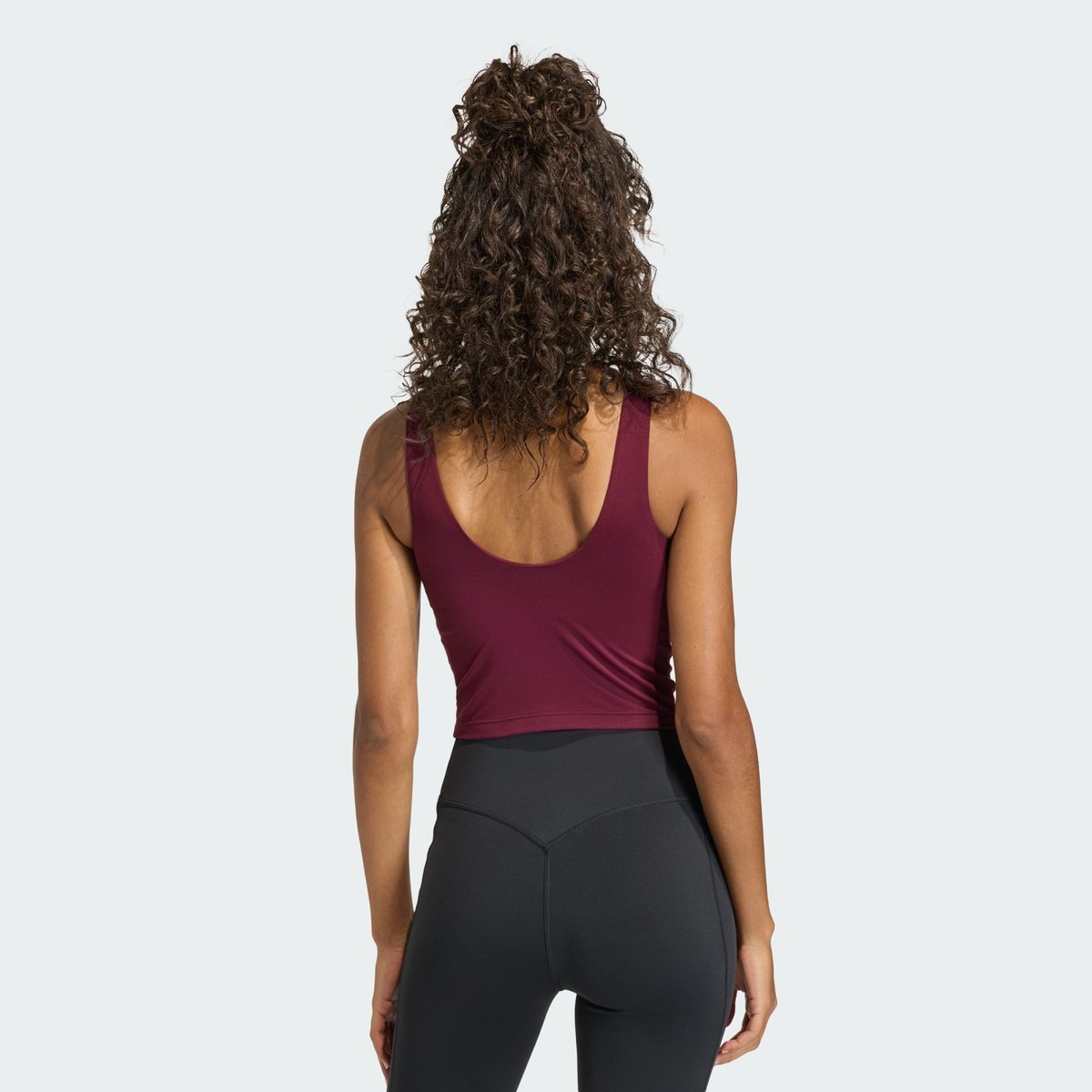 Débardeur 3 Bandes Studio All Me Maintien Léger maroon, adidas Performance