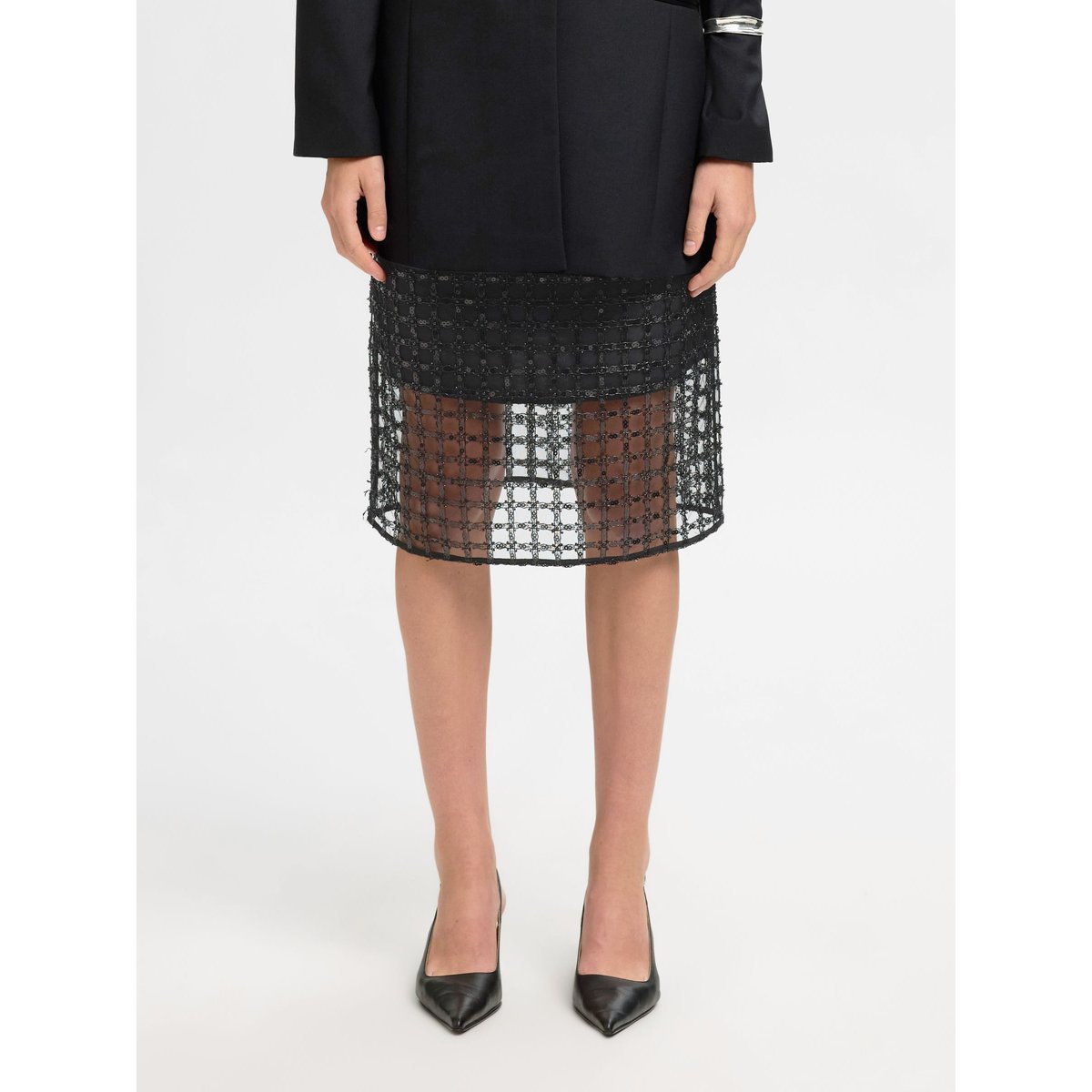 Jupe Mi-Longue black, SELECTED