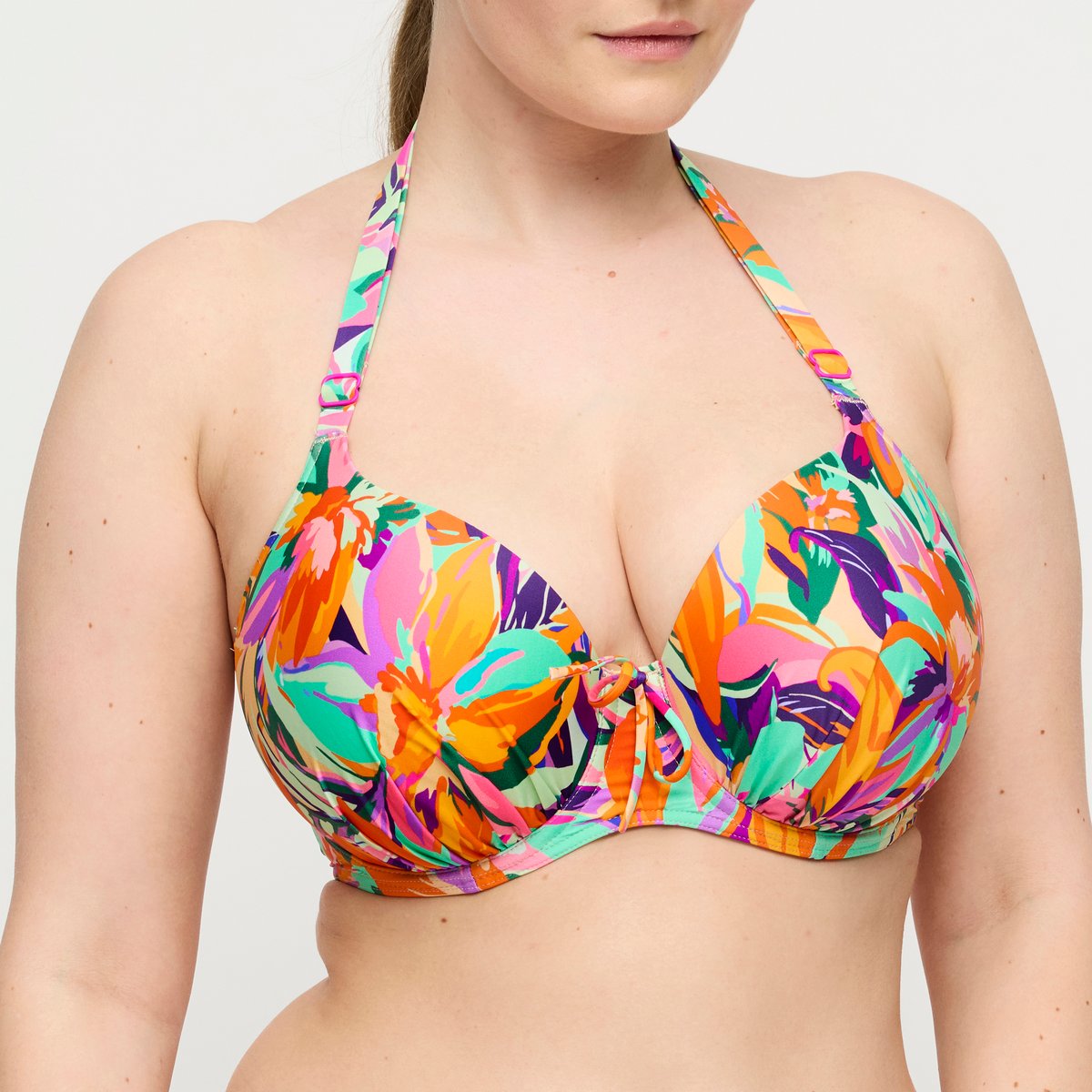 Haut de bikini rembourré coeur VARADEO multicolor - bright tropics, PRIMADONNA