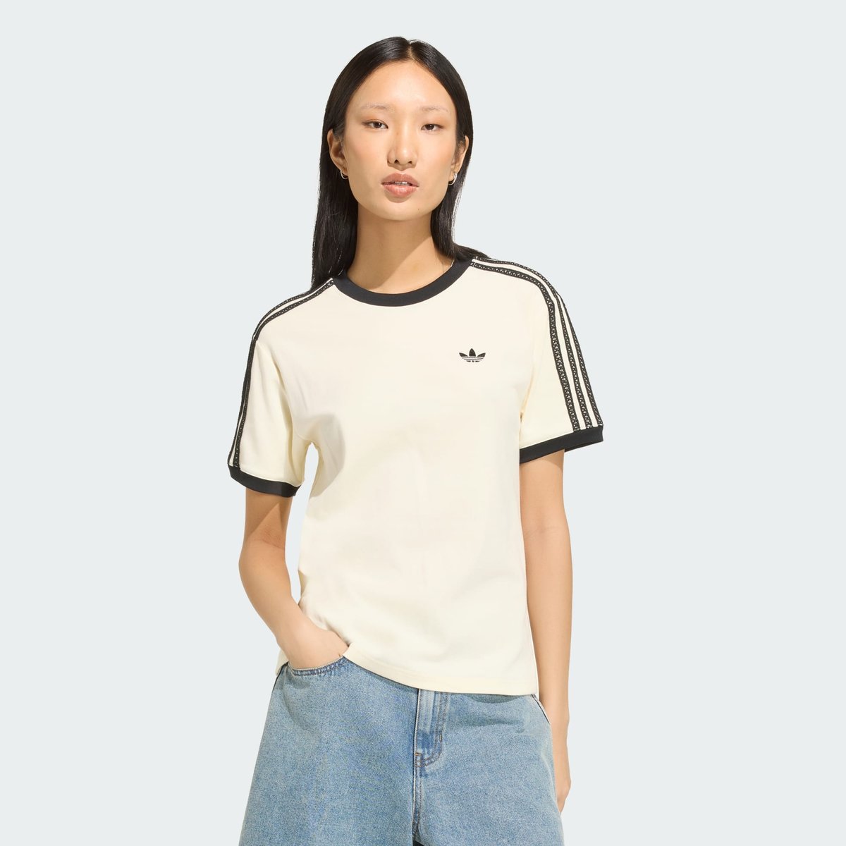 T-Shirt 3 Bandes T-Shirt 3 Bandes cream white, adidas Originals