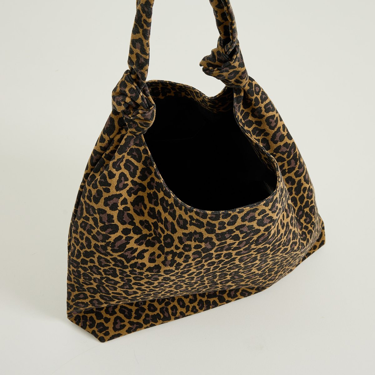Grand sac imprimé léopard marron camel, GRAIN DE MALICE