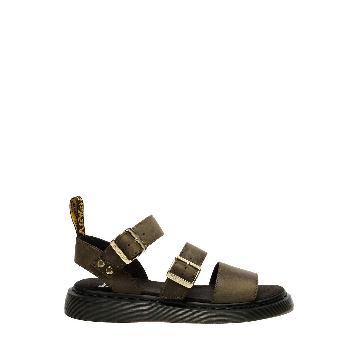 Sandales Gryphon en cuir Wyoming olive, DR. MARTENS