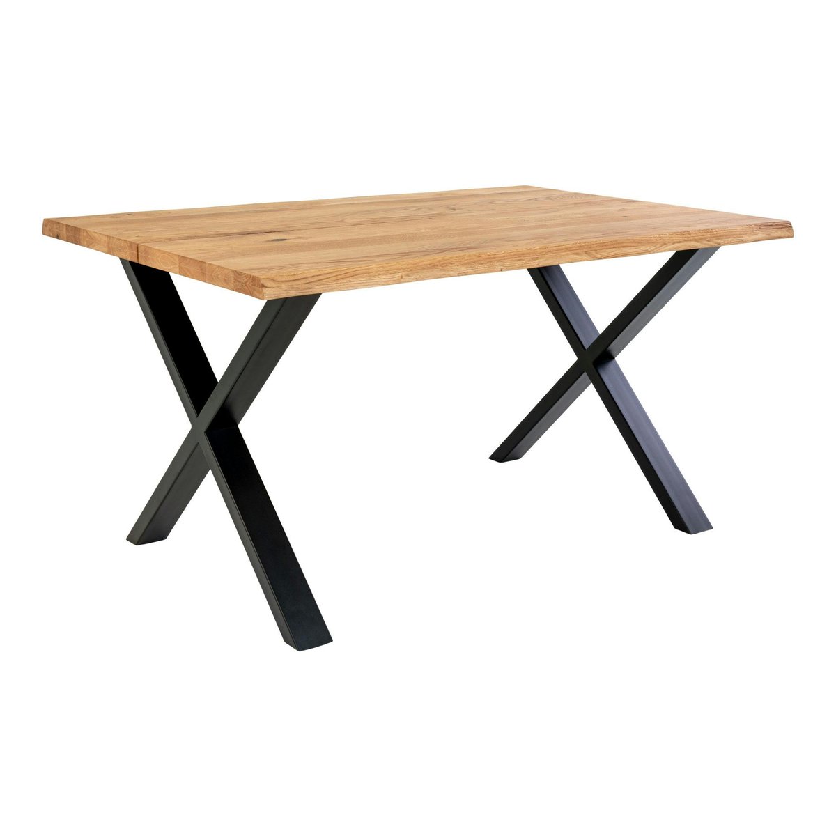 Table à manger 4/6 places en chêne - bords naturels SAVONE chêne blond, PIER IMPORT