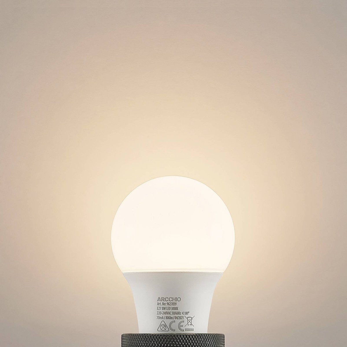 Ampoule E27 LED, E27 LED 8W couleur unique, ARCCHIO